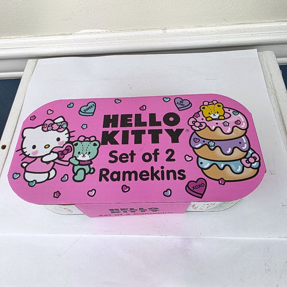 Sanrio Hello Kitty Set of 2 Ramekins NWT